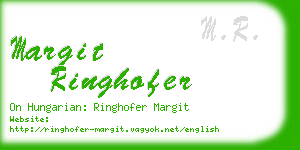 margit ringhofer business card